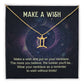 Make a Wish Zodiac Name Necklace-Express Your Love Gifts