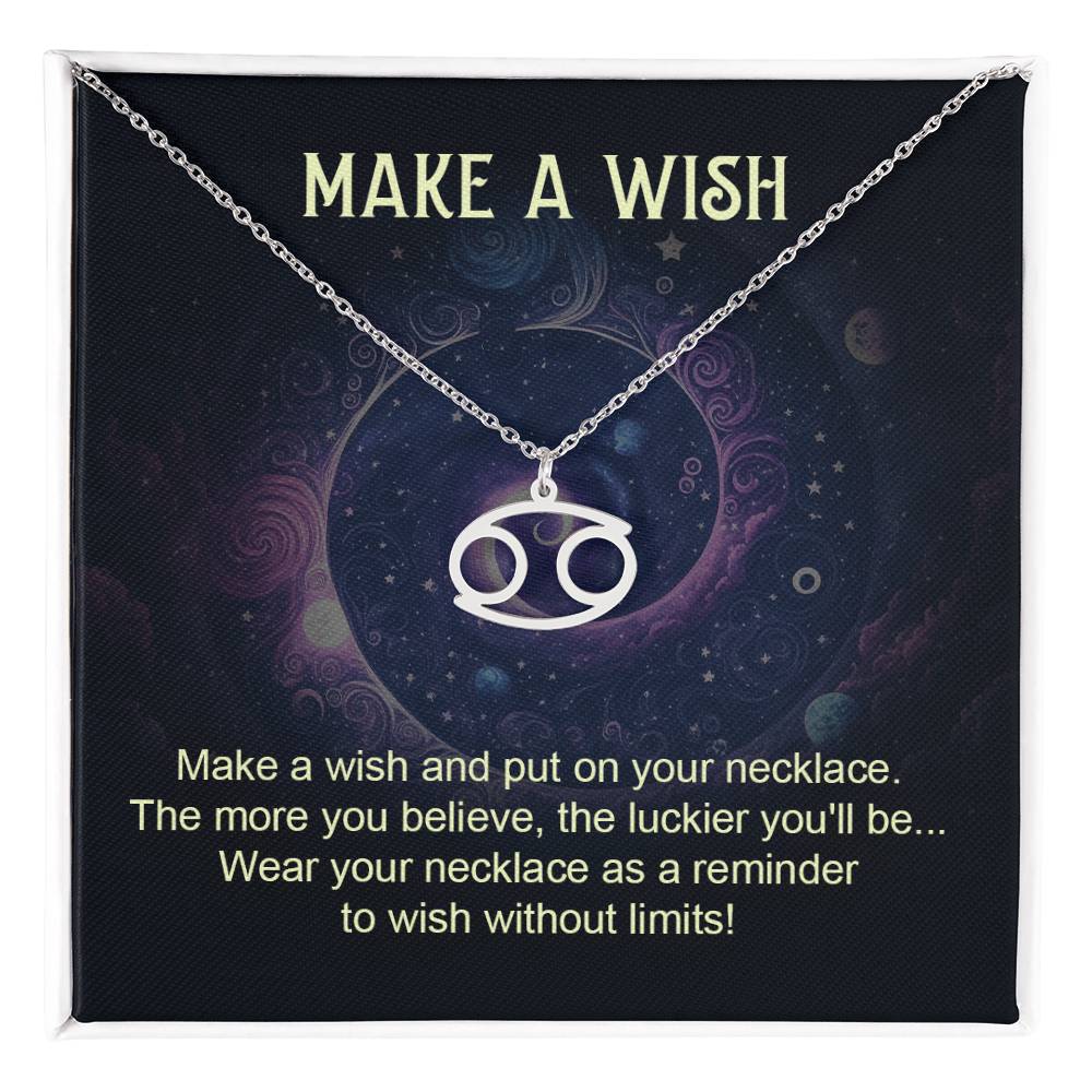 Make a Wish Zodiac Name Necklace-Express Your Love Gifts