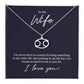 To My Wife Losing Someone Zodiac Name Necklace-Express Your Love Gifts