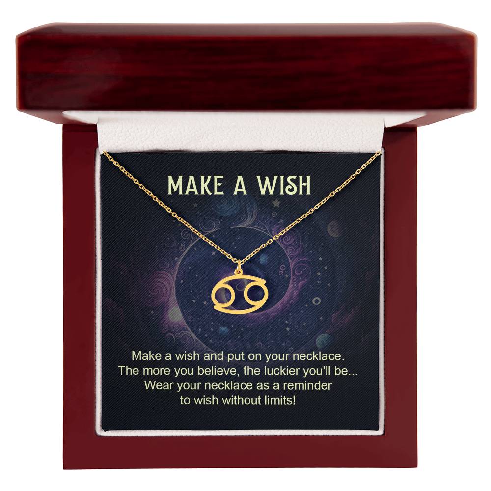 Make a Wish Zodiac Name Necklace-Express Your Love Gifts