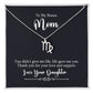 To My Bonus Mom Life Gave Me You Zodiac Name Necklace-Express Your Love Gifts