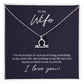 To My Wife Losing Someone Zodiac Name Necklace-Express Your Love Gifts