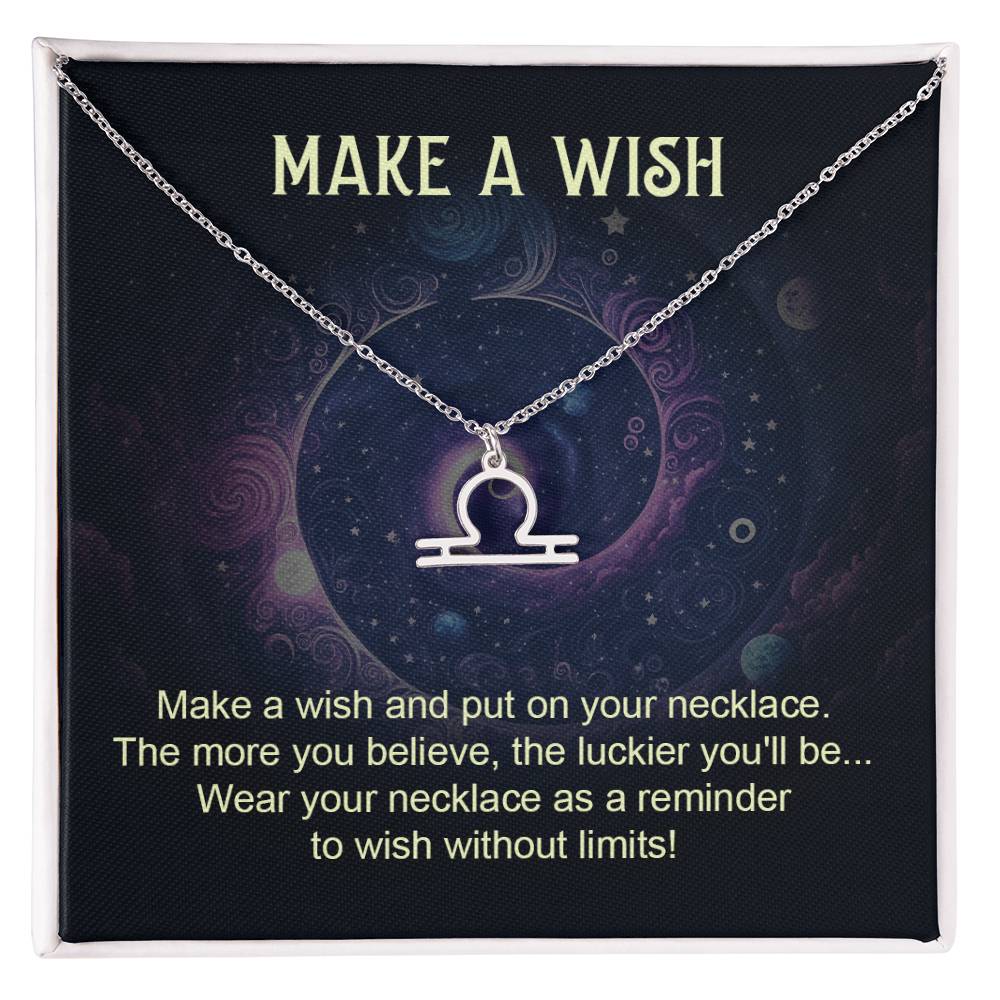 Make a Wish Zodiac Name Necklace-Express Your Love Gifts
