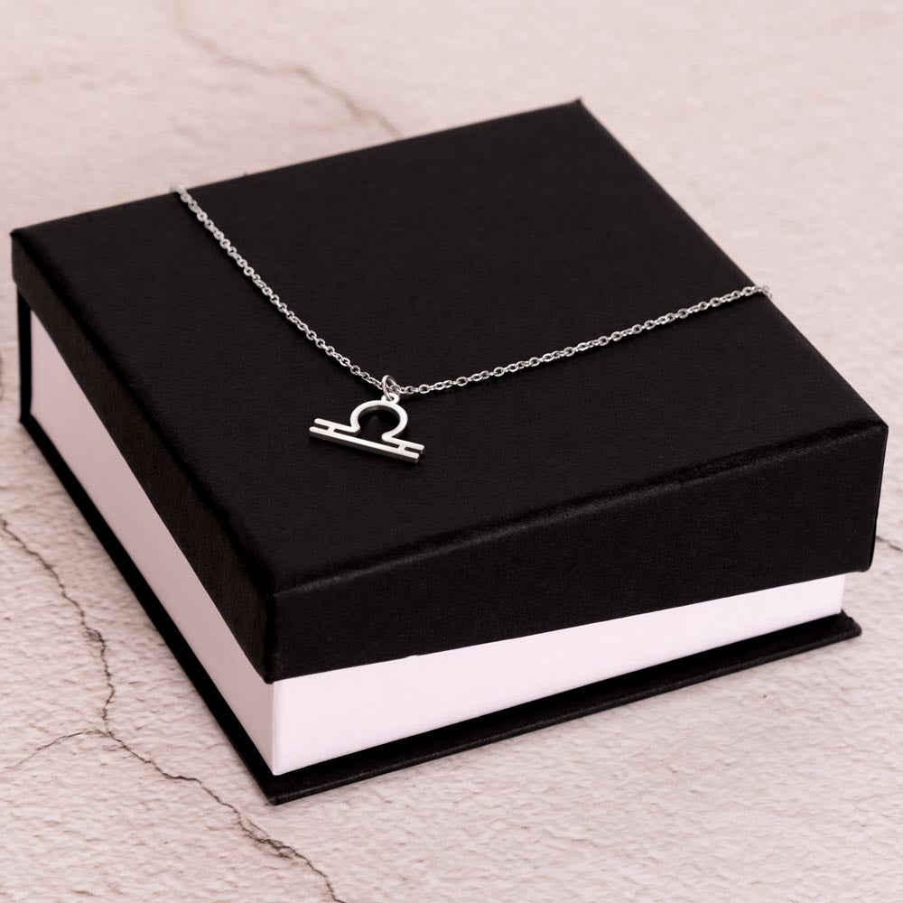 To My Beautiful Libra Daughter Zodiac Name Necklace-Express Your Love Gifts