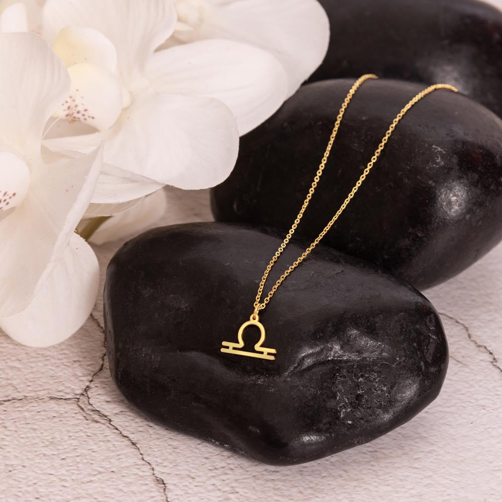 To My Beautiful Libra Daughter Zodiac Name Necklace-Express Your Love Gifts