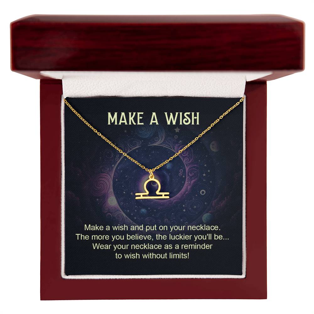 Make a Wish Zodiac Name Necklace-Express Your Love Gifts
