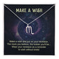Make a Wish Zodiac Name Necklace-Express Your Love Gifts
