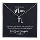 To My Bonus Mom Life Gave Me You Zodiac Name Necklace-Express Your Love Gifts