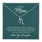 To My Mom For All The Times Zodiac Name Necklace-Express Your Love Gifts