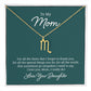 To My Mom For All The Times Zodiac Name Necklace-Express Your Love Gifts