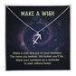Make a Wish Zodiac Sign Necklace, Stainless Steel or 18K Gold Adjustable Chain-Express Your Love Gifts