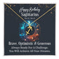 Happy Birthday Sagittarius Zodiac Name Necklace-Express Your Love Gifts