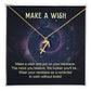 Make a Wish Zodiac Sign Necklace, Stainless Steel or 18K Gold Adjustable Chain-Express Your Love Gifts