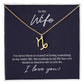 To My Wife Losing Someone Zodiac Name Necklace-Express Your Love Gifts