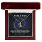 Make a Wish Zodiac Sign Necklace, Stainless Steel or 18K Gold Adjustable Chain-Express Your Love Gifts