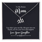 To My Bonus Mom You Didn't Give Me Life Zodiac Name Necklace-Express Your Love Gifts