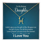 To My Bonus Daughter The Gift of Life Zodiac Name Necklace-Express Your Love Gifts