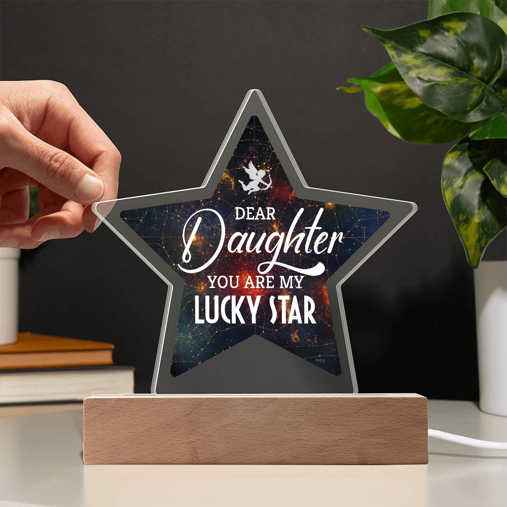 You Are My Lucky Star Printed Star Acrylic Plaque-Express Your Love Gifts