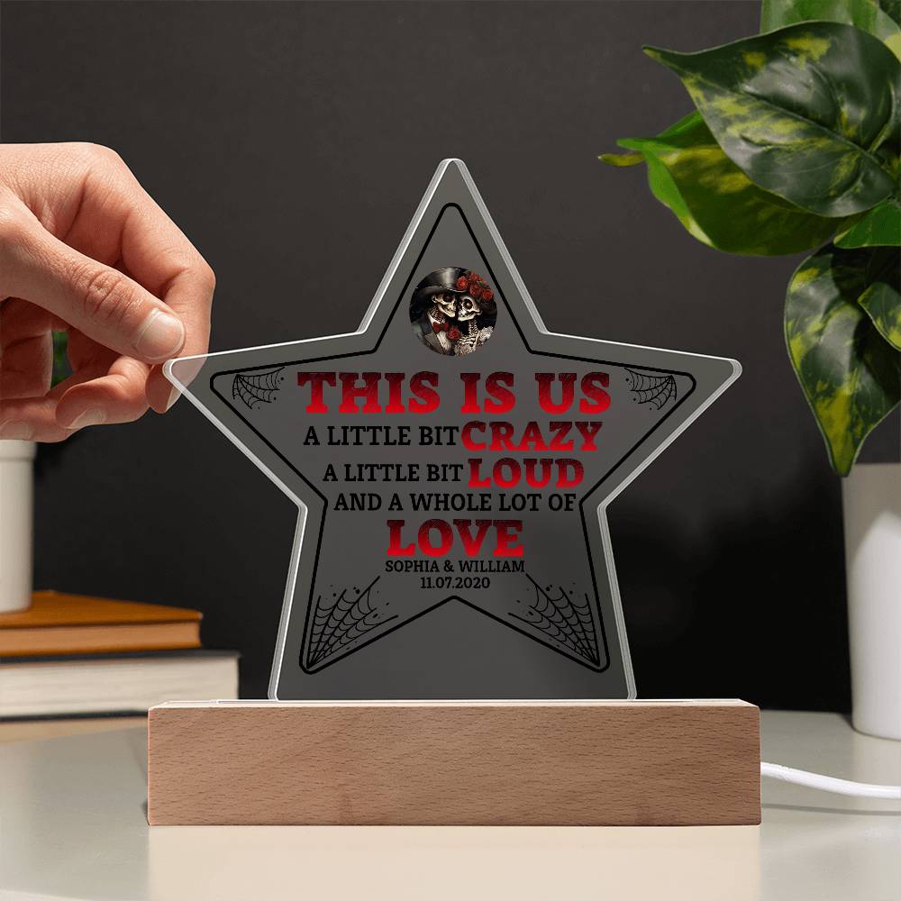 This is Us Printed Star Acrylic Plaque-Express Your Love Gifts