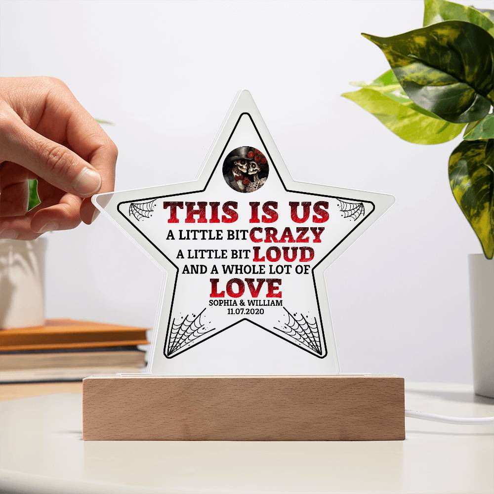 This is Us Printed Star Acrylic Plaque-Express Your Love Gifts