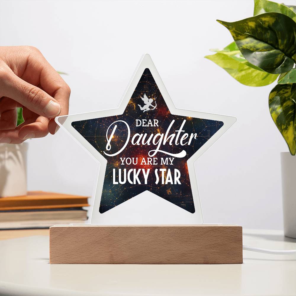 You Are My Lucky Star Printed Star Acrylic Plaque-Express Your Love Gifts