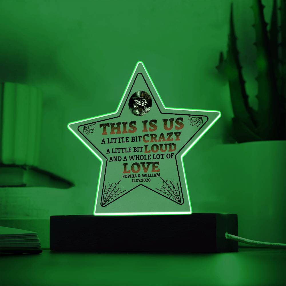 This is Us Printed Star Acrylic Plaque-Express Your Love Gifts