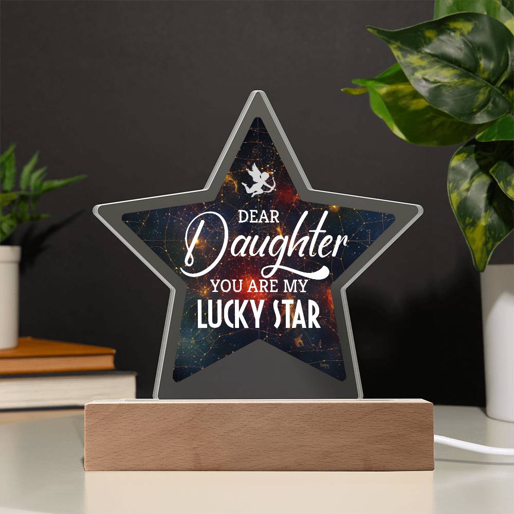 You Are My Lucky Star Printed Star Acrylic Plaque-Express Your Love Gifts