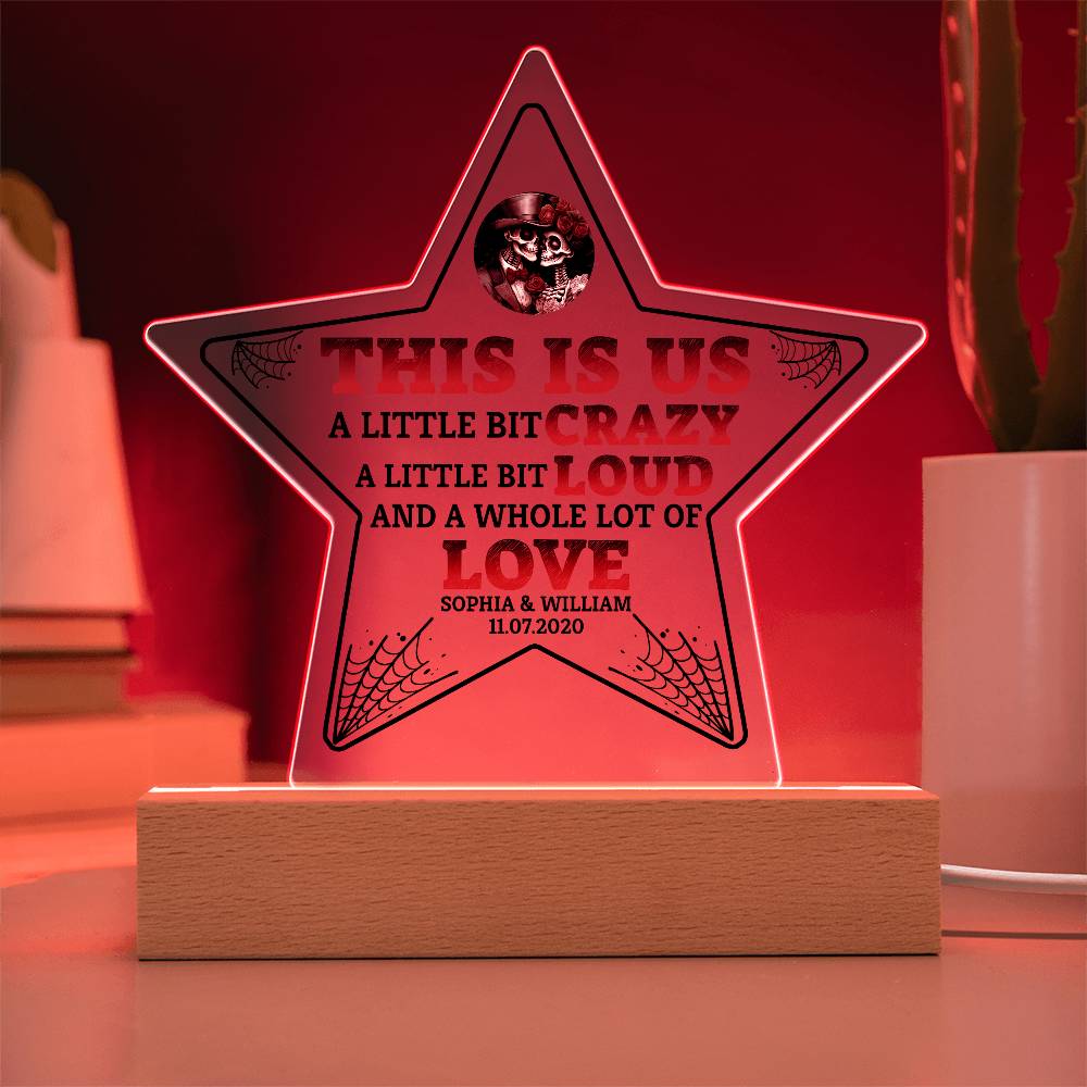 This is Us Printed Star Acrylic Plaque-Express Your Love Gifts
