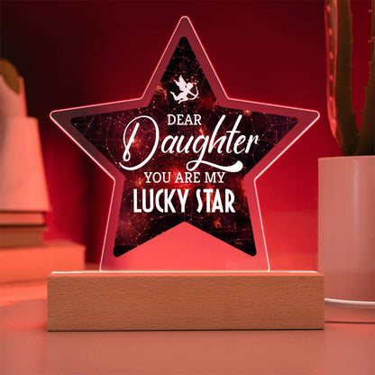 You Are My Lucky Star Printed Star Acrylic Plaque-Express Your Love Gifts