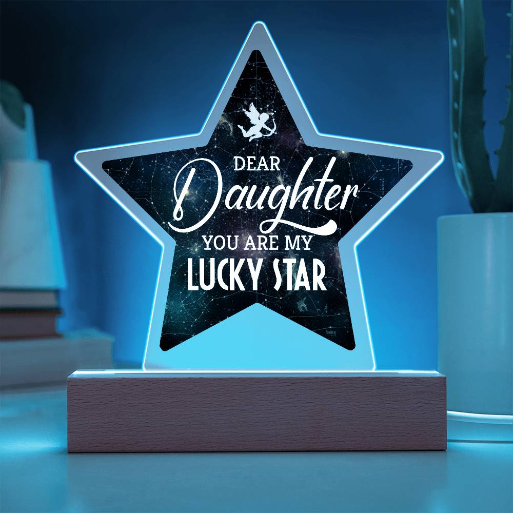 You Are My Lucky Star Printed Star Acrylic Plaque-Express Your Love Gifts