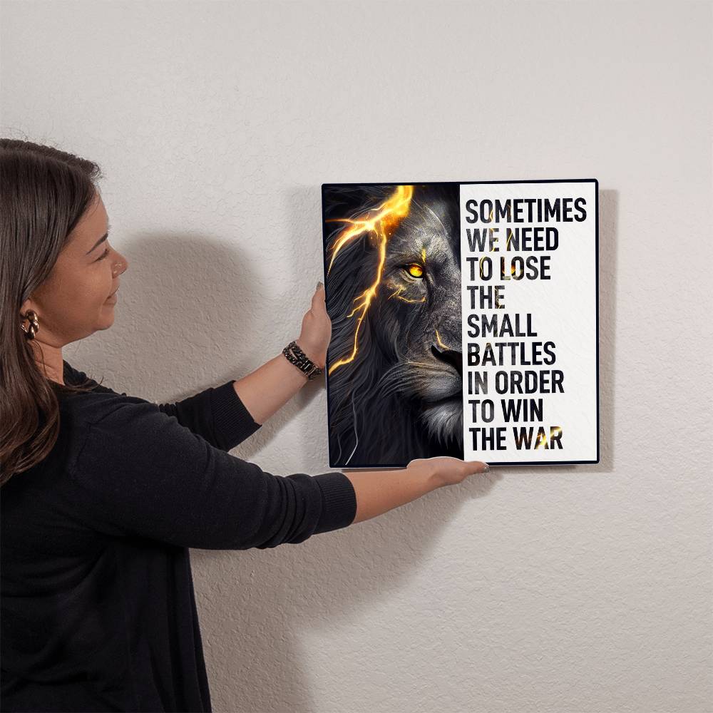 Samll Battles Premium High Gloss Metal Print Personalized Aluminum Wall Art in Various Sizes-Express Your Love Gifts