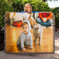 Personalized Upload Your Own Heirloom Photo Woven Blanket-Express Your Love Gifts