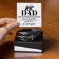 Man Like My Father Men's Cross Bracelet - Vegan Leather with Stainless Steel-Express Your Love Gifts
