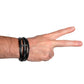 Lucky To Have You As My Father Men's Cross Bracelet - Vegan Leather with Stainless Steel-Express Your Love Gifts