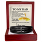 Lucky To Have You As My Father Men's Cross Bracelet - Vegan Leather with Stainless Steel-Express Your Love Gifts