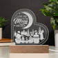I Love You Engraved Acrylic Heart Plaque-Express Your Love Gifts