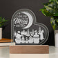 I Love You Engraved Acrylic Heart Plaque-Express Your Love Gifts