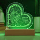 From Our First Kiss Engraved Acrylic Heart Plaque-Express Your Love Gifts