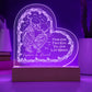 From Our First Kiss Engraved Acrylic Heart Plaque-Express Your Love Gifts