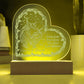 From Our First Kiss Engraved Acrylic Heart Plaque-Express Your Love Gifts