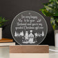 I'm Very Happy Engraved Acrylic Circle Plaque-Express Your Love Gifts