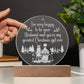 I'm Very Happy Engraved Acrylic Circle Plaque-Express Your Love Gifts