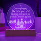 I'm Very Happy Engraved Acrylic Circle Plaque-Express Your Love Gifts