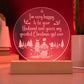 I'm Very Happy Engraved Acrylic Circle Plaque-Express Your Love Gifts