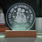 It's You and Me Engraved Acrylic Circle Plaque-Express Your Love Gifts