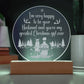 I'm Very Happy Engraved Acrylic Circle Plaque-Express Your Love Gifts