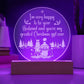 I'm Very Happy Engraved Acrylic Circle Plaque-Express Your Love Gifts
