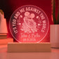 It's You and Me Engraved Acrylic Circle Plaque-Express Your Love Gifts