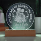 It's You and Me Engraved Acrylic Circle Plaque-Express Your Love Gifts