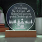 I'm Very Happy Engraved Acrylic Circle Plaque-Express Your Love Gifts